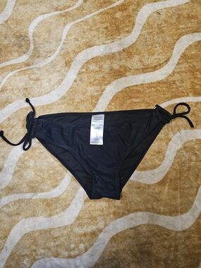 Classic Black Tie-Side Bikini Bottom